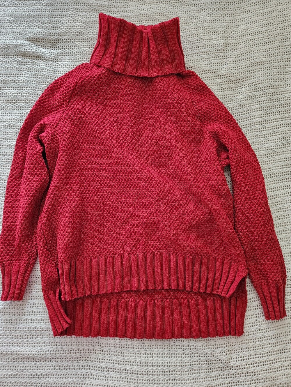 Patagonia Red Knit Turtleneck Sweater Bottoms